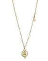 Temple St Clair 18k Gold 14mm Angel Pendant With Diamonds In Gold/white