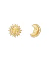 Temple St Clair Women's Sole Luna 18k Yellow Gold & 0.17 Tcw Diamond Moon & Star Stud Earrings In Gold