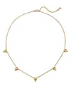 Temple St Clair 18k Yellow Gold Cl White Diamond Station Collar Necklace, 16-18 In Gold