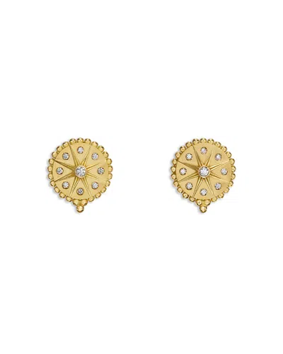 Temple St Clair Women's Celestial Orbit 18k Yellow Gold & 0.11 Tcw Diamond Stud Earrings