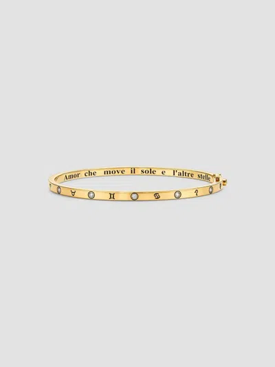 Temple St Clair 18k Yellow Gold Celestial Diamond Bangle Bracelet