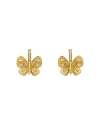 TEMPLE ST CLAIR 18K YELLOW GOLD DIAMOND BUTTERFLY EARRINGS