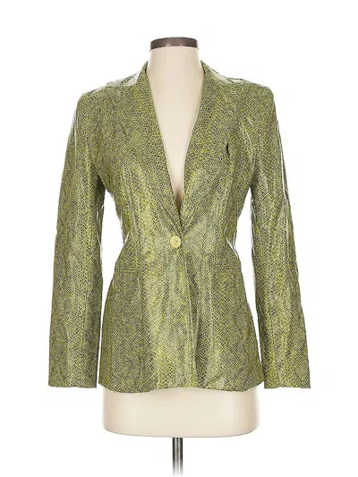 Pre-owned Tempo Blazer Jacket In Gold