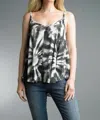 TEMPO PARIS DIP DYE CAMISOLE IN BLACK AND WHITE