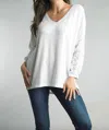 Tempo Paris Lace Knit Top In White In White