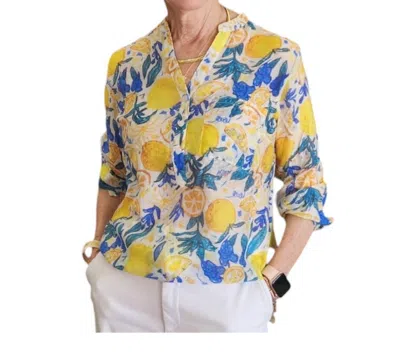 Tempo Paris Lemon Zest For Life Top In Yellow In Multi