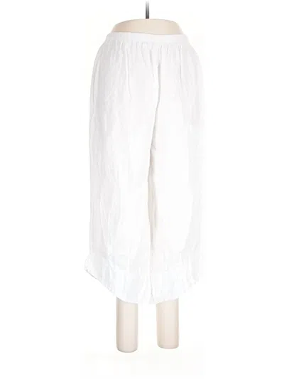 Pre-owned Tempo Paris Linen Pants In White