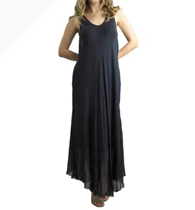 Tempo Paris Long Bias Dress In Black