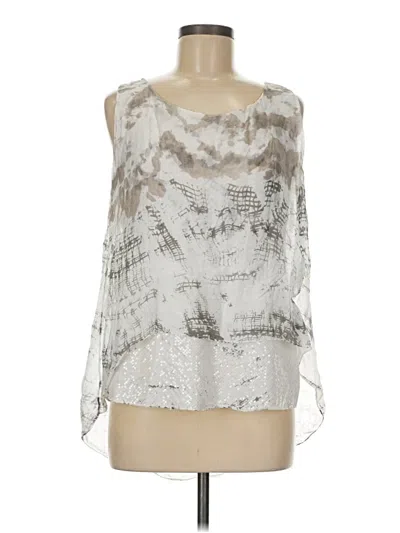 Pre-owned Tempo Paris Sleeveless Blouse In Silver