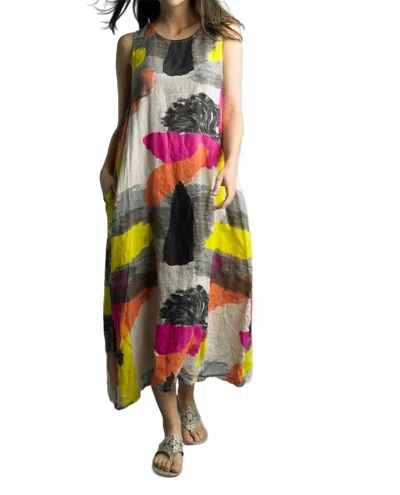 Tempo Paris Sleeveless Maxi Dress In Multicolor
