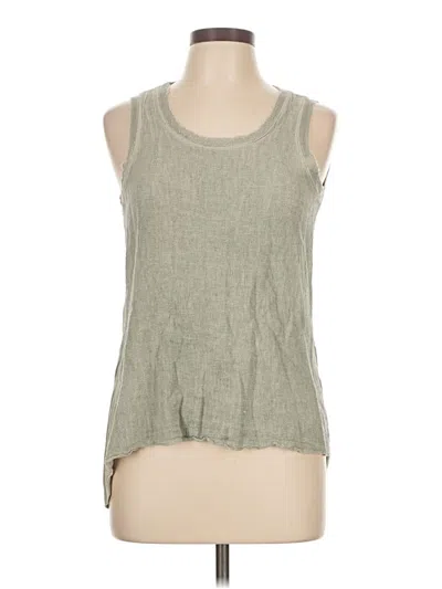 Pre-owned Tempo Paris Sleeveless Top Gray Scoop Neck Tops