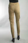 Tempo Paris Stretch Cargo Pants In Camel