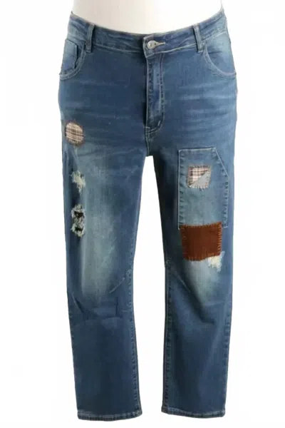 Tempo Paris Tepa Patch Jogger In Denim In Multi