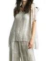 Tempo Paris Tye Dye Silk Top In Beige In Beige
