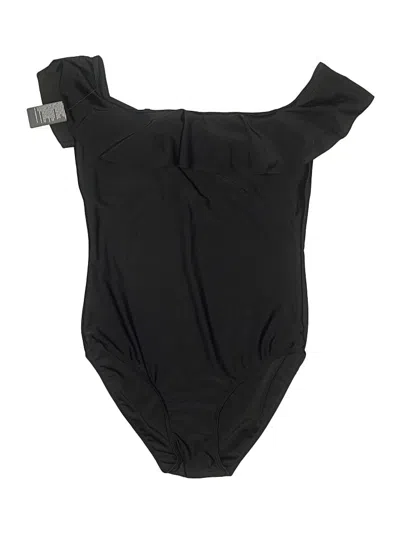 Pre-owned Tempt Me One Piece Swimsuit In Black
