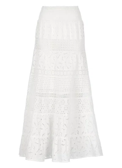 Temptation Maxi Skirt With Intricate Lace Detailing