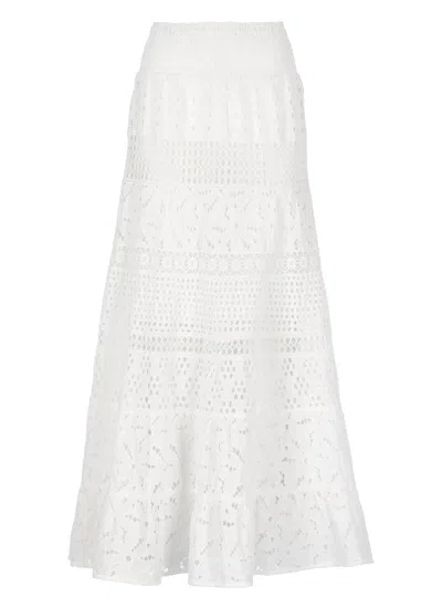 Temptation Maxi Skirt With Intricate Lace Detailing