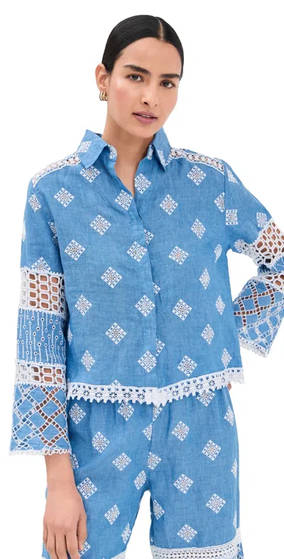 Temptation Positano Aneto Jeans Blouse Blue Jean