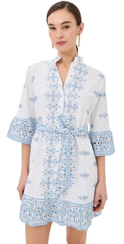 Temptation Positano Cassata Dress Avio In White