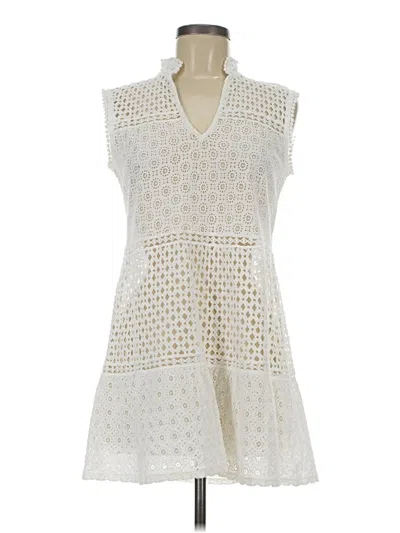 Pre-owned Temptation Positano Casual Dress In White