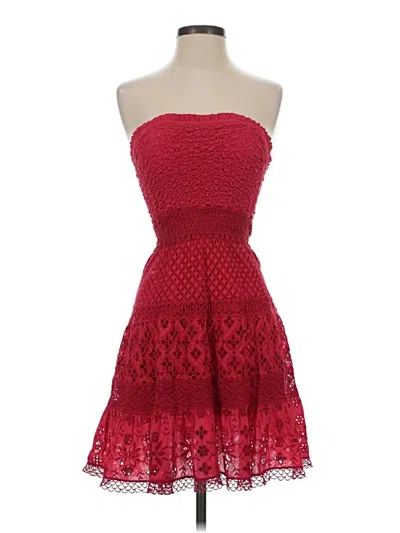 Pre-owned Temptation Positano Cocktail Dress In Red