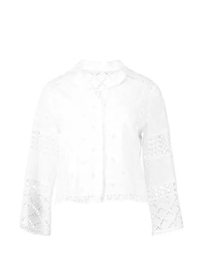 Temptation Positano Embroidered Blouse In White