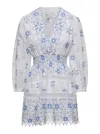Temptation Positano Embroidered Dress In White