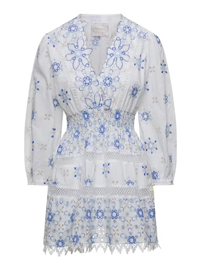 TEMPTATION POSITANO EMBROIDERED DRESS