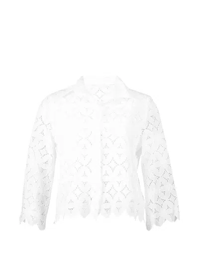 Temptation Positano Lace Shirt In White