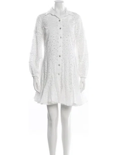 Pre-owned Temptation Positano Mini Dress In White