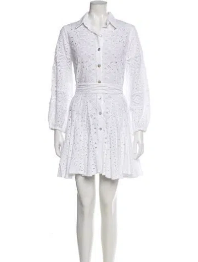 Pre-owned Temptation Positano Mini Dress In White