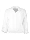 Temptation Positano Natissa Broderie-anglaise Shirt In White