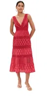 Temptation Positano Paglia Dress Red In Red