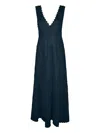 Temptation Positano Paglia Long Dress In Blue