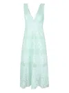 Temptation Positano Paglia Midi Dress In Green