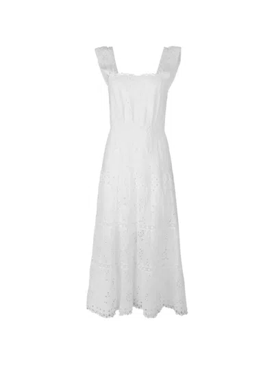 Temptation Positano Paprika Openwork Dress In White