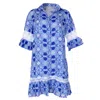 Temptation Positano Porta Dress Maio Blue In Blue