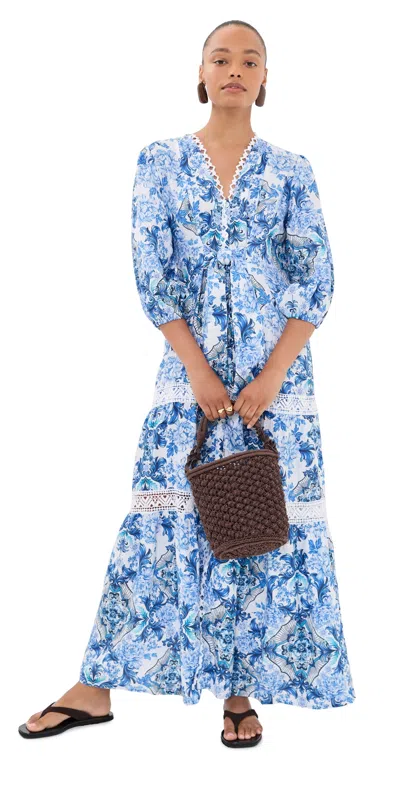 Temptation Positano Sacher Dress Peonia Blue