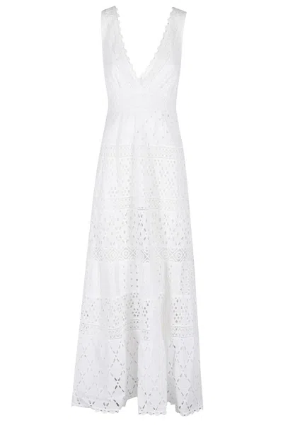 Temptation Positano Straw Dress - White