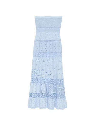 Temptation Positano Tahina Maxi Dress In Blue