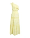 Temptation Positano Woman Maxi Dress Light Yellow Size S Cotton In Black