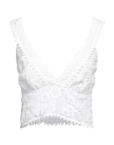 Temptation Positano Woman Top White Size M Cotton