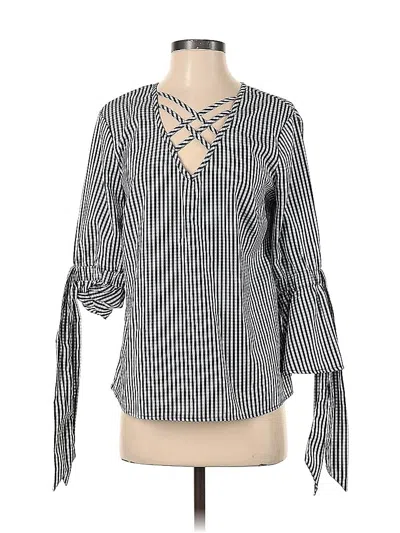 Pre-owned Tempted 3/4 Sleeve Blouse In White