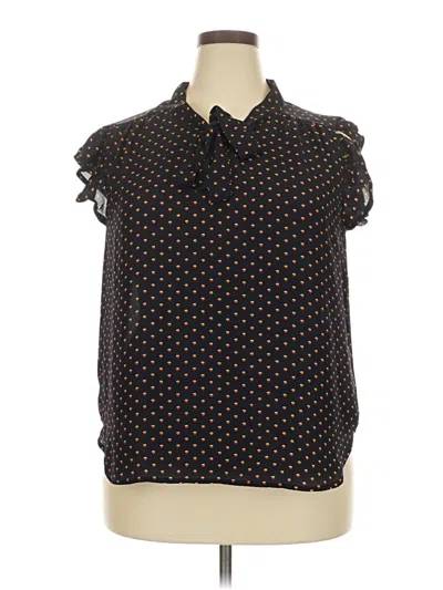 Pre-owned Tempted Sleeveless Blouse In Black