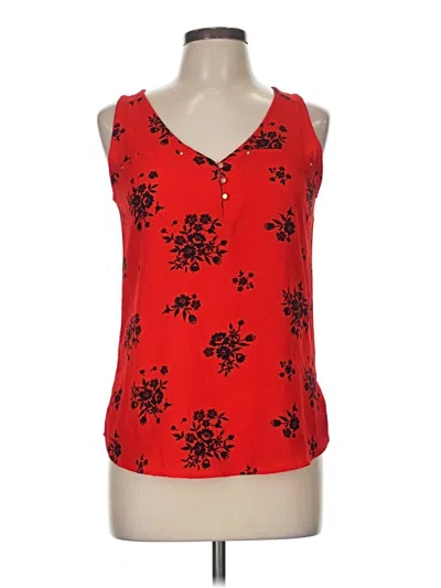 Pre-owned Tempted Sleeveless Blouse In Red