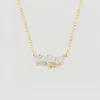 Temptic The Butterfly Flower Nameplate Necklace