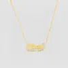Temptic The Classic Double Plated Open Heart Nameplate Necklace