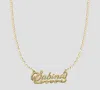 Temptic The Double Plate Classic Nameplate Necklace