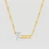 Temptic The Old English Cut Figaro Nameplate Necklace
