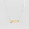 Temptic The Pearl Cut Tone Nameplate Necklace